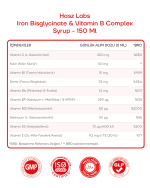 Hasz Labs Demir Bisglisinat & Vitamin B Komplex Şurup 150 Ml - Görsel 2
